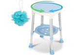 Sgabello Da Doccia Yakimz Sgabello Da Bagno Sedia Da Doccia Regolabile In Altezza Fino A 136 Kg Sedile Da Bagno Con Ripiano Girevole A 360°