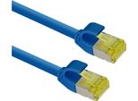 Helos 333085 Cavo Patch Ultra Sottile Cat 6A Rete Blu 7,5 M