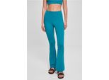 Urban Classics - Leggings Svasati A Vita Alta Riciclati Da Donna, Verde Acqua - 3XL