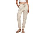 DáMské Kalhoty Urban Classics Donna Pantaloni Cargo Jogging A Vita Alta In Bianco - L