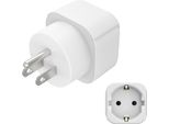 Hama 00223438 Adattatore Per Spina Di Alimentazione Tipo B Tipo C (Spina Euro) + Tipo F Bianco
