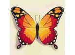 Ideyka Pittura Per Numeri Farfalla Arancione 25X25 Animali Con Cornice In Legno