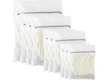 Set Di 10 Sacchi Per Il Bucato In 3 Misure Rete Con Cerniera, (10 Pezzi), 3 Misure Diverse