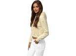 Felpa Con Cappuccio Donna Ecru Ozonee JS/8B939/132 S