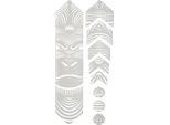 Ams Honeycomb Frame Guard Basic Ape Adesivi Protettivi Per Telaio Scuro Scimmia Bianca AMSFG1WHAP