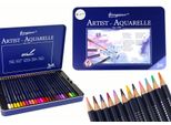 Set Con 48 Matite Acquerellabili, Supporto In Metallo