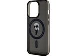 Karl Lagerfeld Klhmp15Lhfcknok Custodia Rigida Per Iphone 15 Pro 6.1 Czarny/Nero Iml Ikonik Magsafe