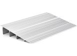 Rampa Per Porte Costway, Rampa Per Sedie A Rotelle In Alluminio Con Design Regolabile E Portata Di 317 Kg, Rampa Con Cordolo Antiscivolo Per Sedie A Rotelle, Passeggini (Altezza 10,5 Cm)