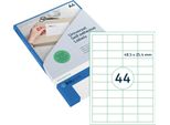 Rillprint 83202 Etichette Universali Rillprint, 48,5 X 25,4 Mm, Trasparente