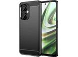 Custodia Techsuit Carbon Silicone Back Cover Per Oneplus Nord Ce 3 Lite - Nero