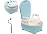 Jopassy Vasino Per Bambini Vasino Per Bambini Trainer Per Bambini Sedile Wc Per Bambini Da 0 Anni A 6 Anni, Colore:Blu