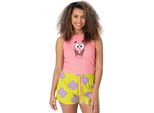 Spongebob Squarepants - Pigiama Da Donna NS7531 (L) (Rosa/Giallo)