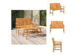 Vidaxl Panchina Da Giardino 109 Cm In Legno Massiccio Di Acacia - Panchine Da Giardino