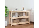 The Living Store Consolle 110X40X74 Cm In Legno Di Pino Massiccio