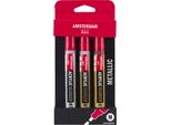 Set Di Pennarelli Acrilici Metallizzati Amsterdam | 3 Colori