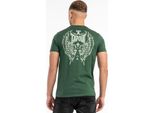 Maglietta Herren Normale Passform Mask Tee Verde/Verde Xl Tapout