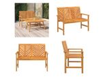 Vidaxl Panca Da Giardino 109 Cm In Legno Massiccio Di Acacia - Panca Da Giardino - Panche Da Giardino - Mobili Da Giardino - Mobili Da Giardino