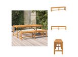 Vidaxl Panchina Da Giardino 180 Cm In Legno Massiccio Di Acacia - Panchine Da Giardino