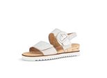 Gabor Sandali/Sandalette Da Donna In Pelle Liscia Bianca Misura: 6½