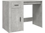 Syfax™ Scrivania Grigio Cemento 100X49X75 Cm In Legno Multistrato