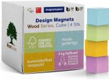 Magnetoplan Magnet Wood Series Cube 16653410 20X20X20Mm Nero 4Pcs
