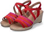 Gabor Sandali Da Donna Con Zeppa/Sandalette/Sandali In Pelle Scamosciata Rossa Dimensioni: 6