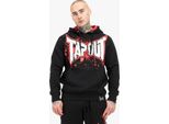 Felpa Con Cappuccio Da Uomo Regular Fit Splashing Hoodie Nero/Rosso/Ecru S Tapout
