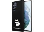 Karl Lagerfeld Klhcs24Lsnchbck S24 Ultra S928 Hardcase Czarny/Black Silicone Choupette
