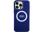 Audi Iml Big Logo Magsafe Custodia Iphone 15 Pro Max 6.7 Niebieski/Blu Marino Custodia Rigida Au-Imlmip15Pm-Q5/D2-Be
