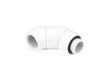 Adattatore Angolare Per Ghiaccioli Alphacool, 45 Gradi, Doppio, Ruotabile, Da G1/4 Maschio A G1/4 Femmina - Bianco