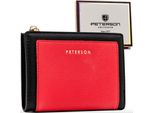 Peterson | Portafoglio Piccolo Da Donna, In Pelle Biologica, Rosso, 12,5X9 Cm