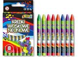 Pastelli A Cera Dino Neon 8 Colori Penmate