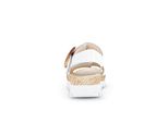Gabor 43.723 Sandali Da Donna - Sandali Con Cinturino Bianco Elegante Nuovo