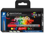 Staedtler 371 C6-9 Staedtler Fasermaler Pennello A Pigmenti "Basic Colours"", 6 Pz"