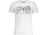 Cavalli Class Maglietta Bianca Con Logo E Stampa : Taglia - Xl Taglia: Xl