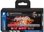 Staedtler 371 C6-7 Staedtler Fasermaler Pennello A Pigmenti "Rossi E Marroni"""