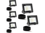 Jopassy Led Proiettore Da Costruzione 5X 10W 3000/4000/6502K Fled Proiettore Proiettore Da Esterno Faretto