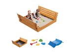 Sabbiera In Legno Con Copertura Per Panchina Sabbiera Per Bambini Impregnata 10784