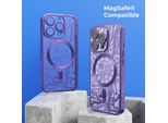 Prio Elegante Cellulare Caso Mag Per Iphone 16 Pro (6,3 Pollici) Viola