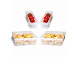 Novaliv Organizzatore Frigorifero Set Di 4 Organizzatore Frigorifero Piccolo + Grande Senza Bpa Cucina Organizzatore Frigorifero Organizzatore Frigorifero Sicuro Per Gli Alimenti Organizzatore Bottiglia Vano Portaoggetti Frigorifero