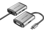 Vention Tfahb Convertitore/ 1Xusb/ 1Xhdmi/ 1Xvga/ 1Xusb Tipo-C Pd/ 15 Cm/ Grigio