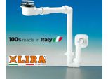Sifone Salva Spazio + Tappo Click-Clack, Spazio Bagno, Bianco