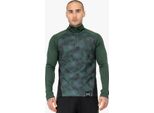 Camicia Funzionale A Maniche Lunghe Da Uomo Regular Fit Training Midlayer Verde/Nero 3XL Tapout