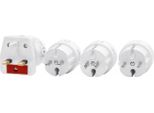Set Di Adattatori Da Viaggio Kopp, 4 Pezzi, Colore Bianco, 176219345