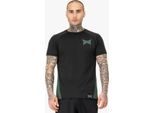 Camicia Funzionale Da Uomo Regular Fit Training Tee Nero/Verde Xl Tapout