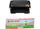 Tefal GC7748 Optigrill - Griglia A Contatto E Gioco Tipp Kick - Nero