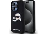 Karl Lagerfeld Klhmp15Lskchpplk Iphone 15 Pro 6.1 Czarny/Black Hardcase Silicone Karl & Choupette Magsafe
