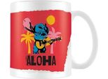 Lilo & Stitch - Tazza Da Caffè "Aloha"" PM8872 (Taglia Unica) (Bianco/Rosso)"