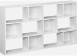 Libreria A 3 Livelli Con 12 Scomparti, Bianco