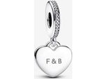 Pandora Ciondolo Charm Cuore Inciso 798761C01 Ciondolo